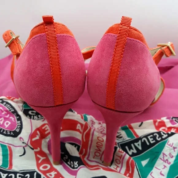 Boden Pink and Orange Heels - Picture 5 of 5